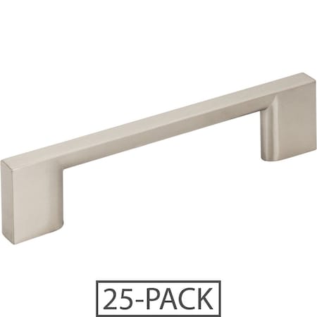 Jeffrey Alexander 96 mm Center-to-Center Satin Nickel Square Sutton Cabinet Bar Pull 25PK 635-96SN-25
